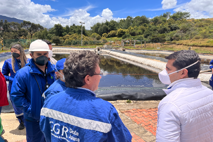 Director de la Dirección de Reacción Inmediata de la Contraloría de Bogotá adelanta visita a la planta de lixiviados de Doña Juana